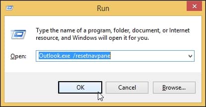 Once again launch Run command