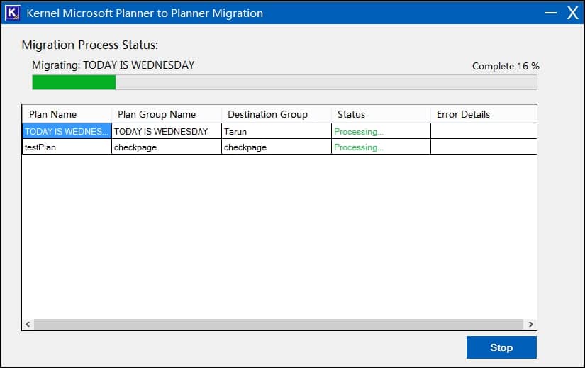 migration process.