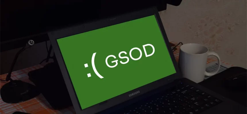 green screen of death