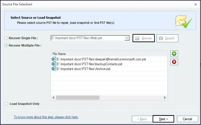 Add PST file