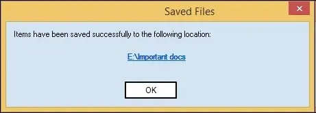 File successfully saved