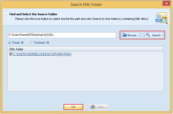 click to browse option
