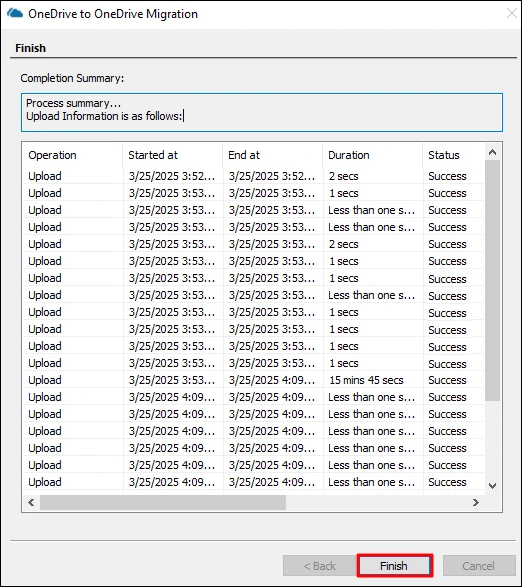 migration complete