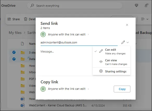 share files