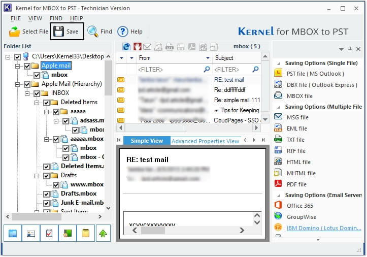 Get Preview of mbox file