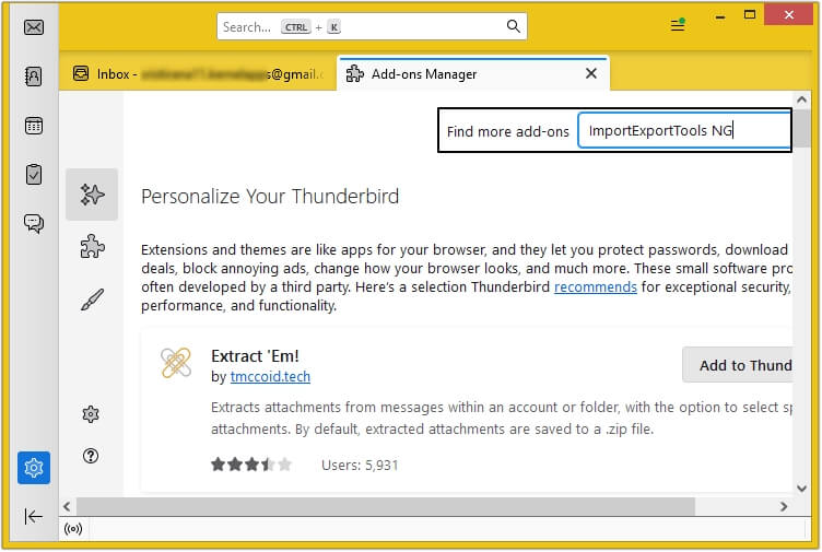 Search ImportExportTools NG 