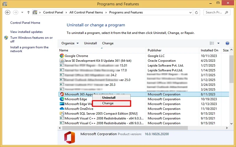 click on microsoft 365 