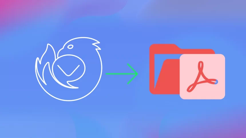 convert Thunderbird to PDF