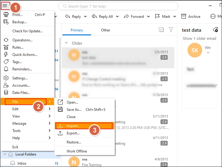 import in em client