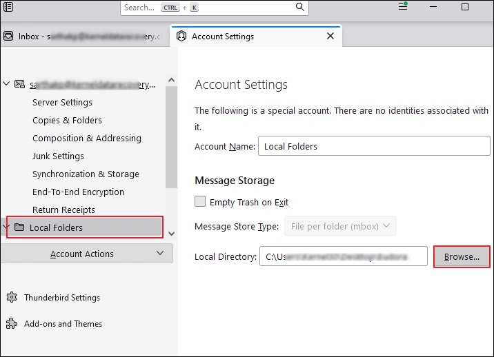 select folder 