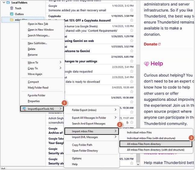 Select Export Message as EML