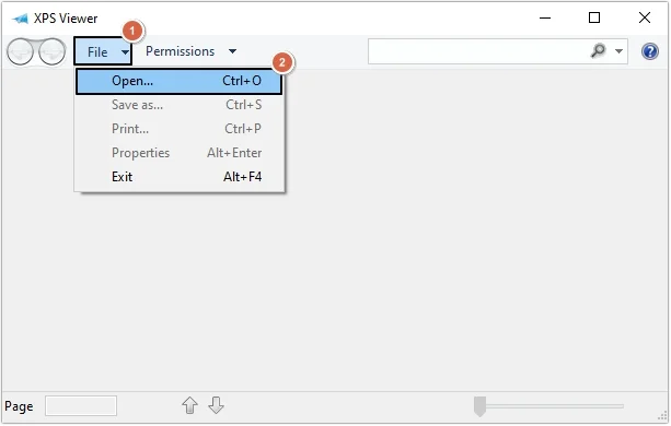 click on file