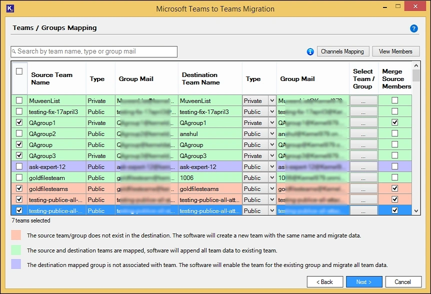 teams to teams migration