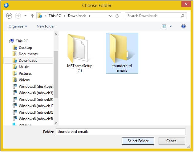 choose folder