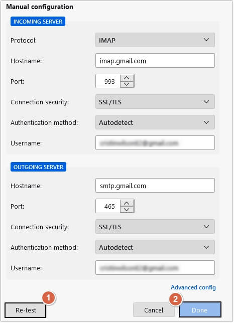 Enter all required details