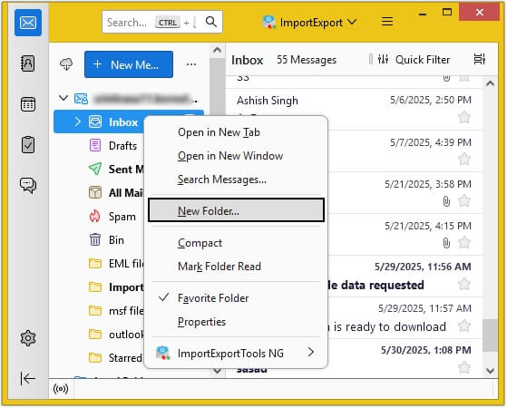 then create a New Folder