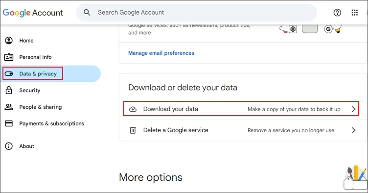 download your data