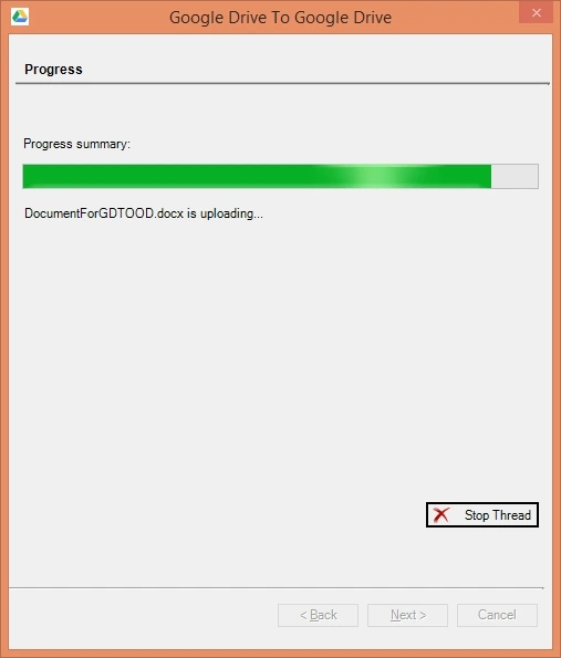 process started