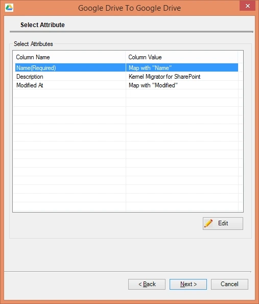 select attribute