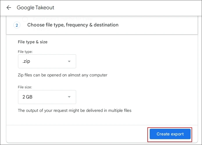 select export