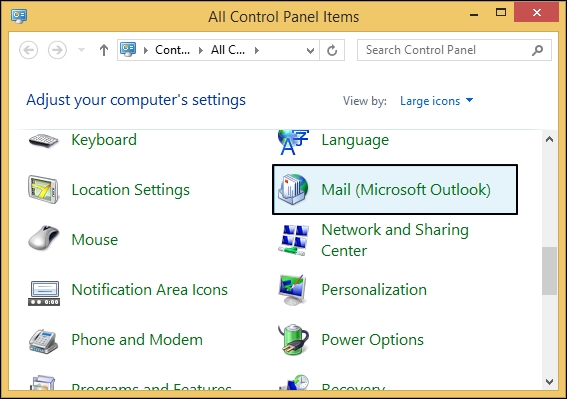 select Mail (Microsoft Outlook)