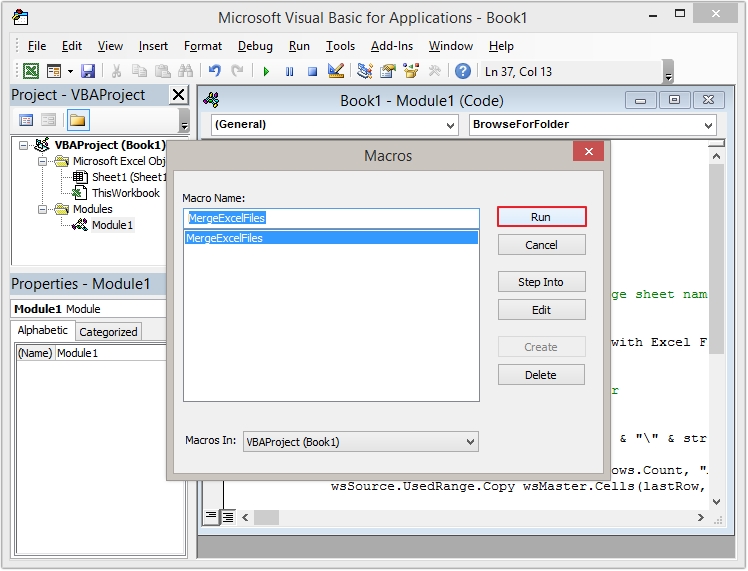 Quick ways to merge multi Excel files to single file