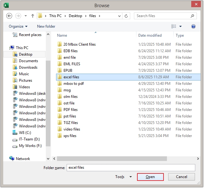 select-excel-folder-and-click-open