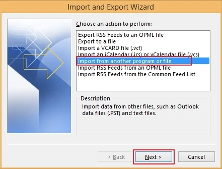 import from another program or file