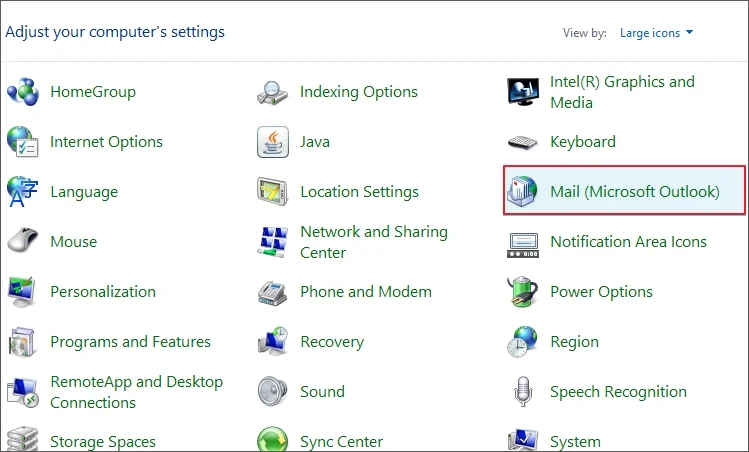 repair outlook calendar 