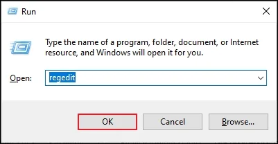 utilize registry editor
