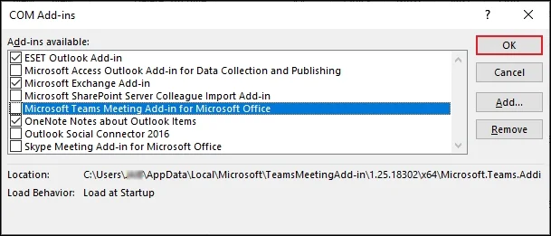 remove unnecessary add-ins 