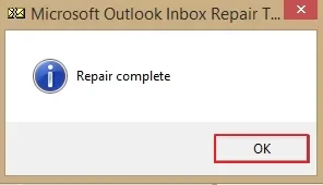 repair complete message