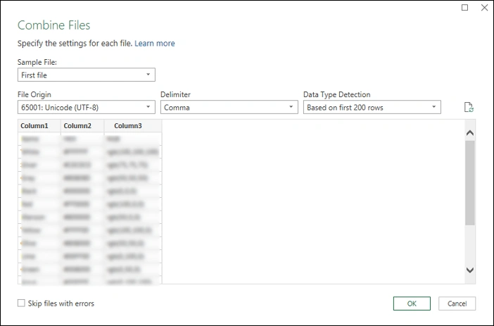 save the combined csv