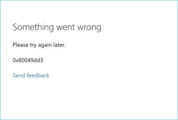 outlook error 0x80049dd3