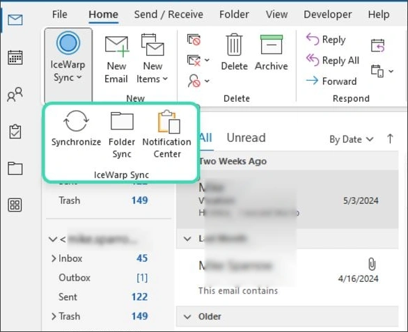 install IceWarp in Outlook