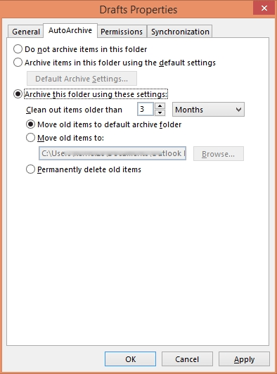 Configure properties