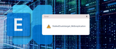StalledDuetotarget_Mdbreplication Issue in Exchange [100% Resolved]
