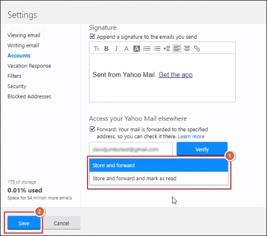 Click on save after verifying