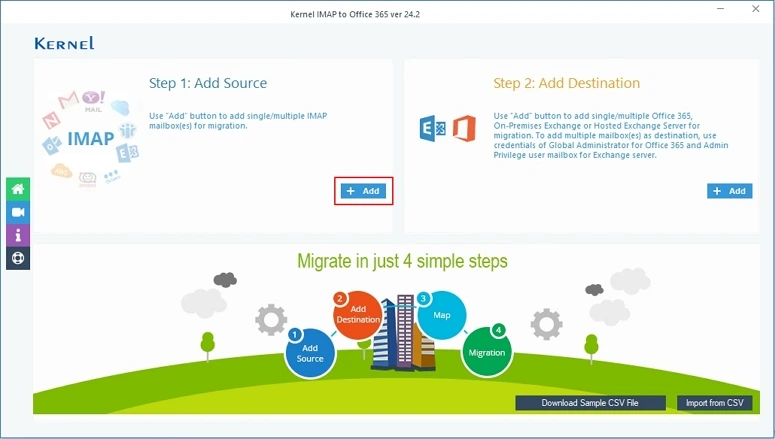 Click on Add button to add mailboxes