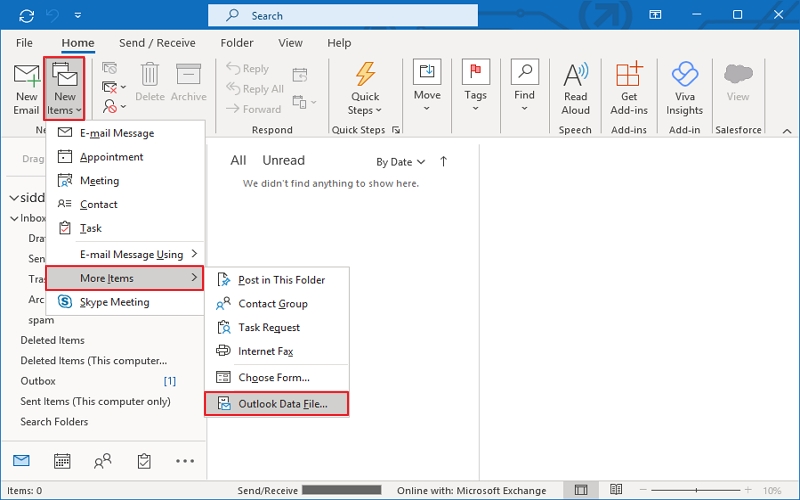 outlook data file