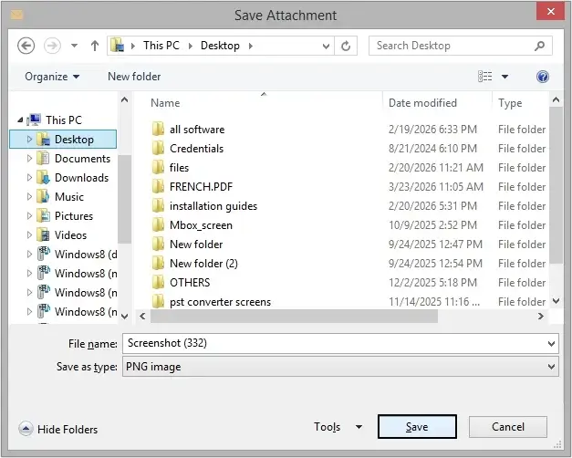 Provide destination and click Save.