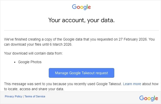 Backup Google photos to pc