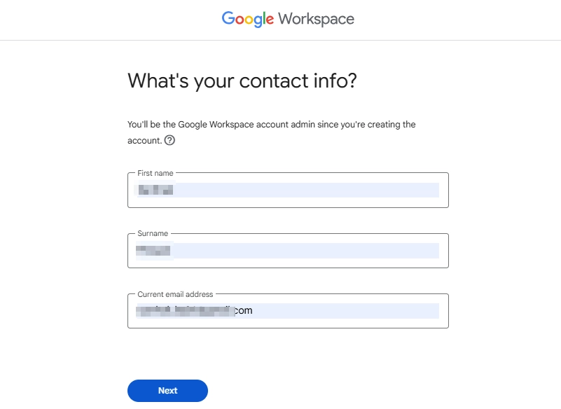 Enter your real name and an active email address