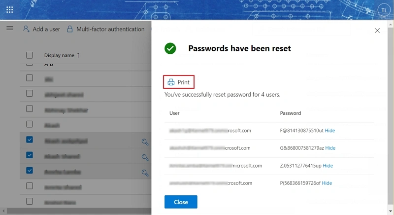 password reset successfully