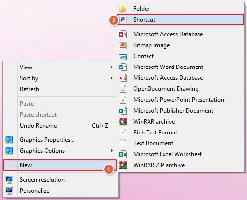 click on your desktop
