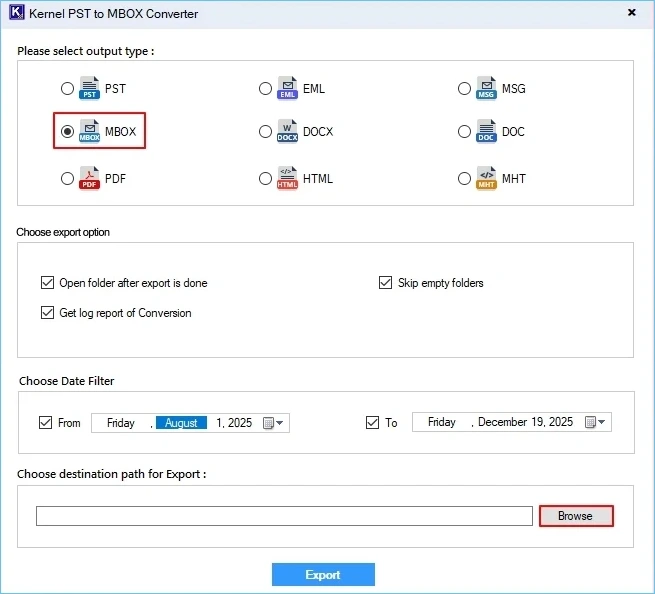 Select a preferred saving location and click OK
