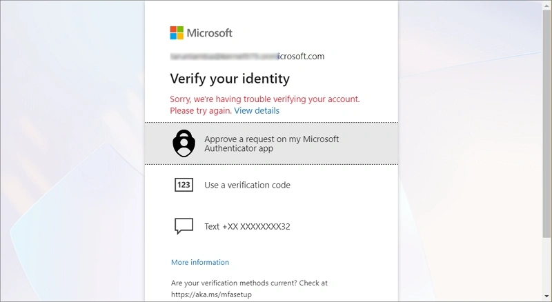 verify your identity
