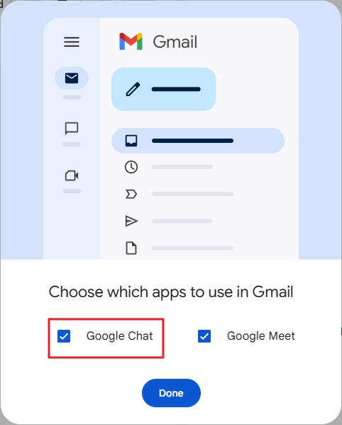 Enable Google Chat 