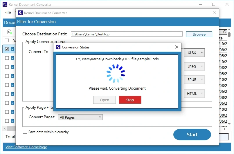 ods to xlsx conversion