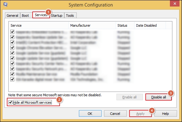 system configuration